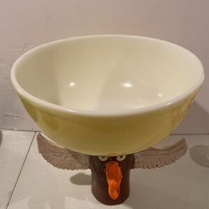 PYREX yellow vintage glass bowl 404 4 quart